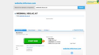 
                            10. webmail.vbs.ac.at at WI. WorldClient - Website Informer