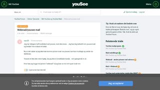 
                            2. Webmail/yousee mail - YouSee Forum