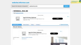 
                            3. webmail.zna.be at WI. Netscaler Gateway - Website Informer