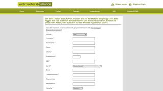 
                            9. Webmaster-Alliance - Europas Webmaster-Vereinigung - Webmaster ...