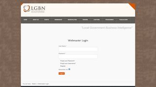 
                            13. Webmaster Login - LGBN