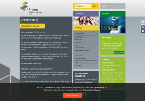 
                            10. Webmasters Europe — Zertifizierung — future