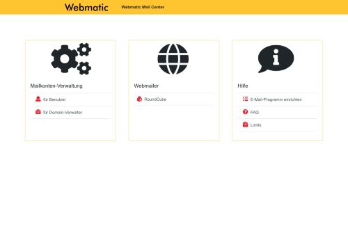 
                            1. Webmatic Mail Center