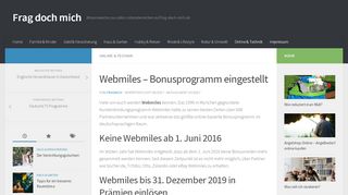 
                            4. Webmiles Bonusprogramm eingestellt - Das ist jetzt wichtig