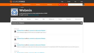 
                            12. Webmin Activity - SourceForge