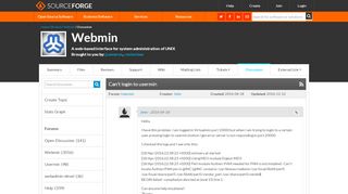
                            13. Webmin / Discussion / Usermin:Can't login to usermin - SourceForge