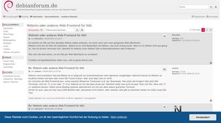 
                            10. Webmin oder anderes Web-Frontend für NAS - debianforum.de
