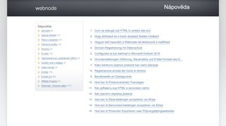 
                            3. Webnode - Nápověda