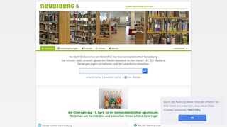 
                            1. WebOPAC Startseite - Gemeindebibliothek