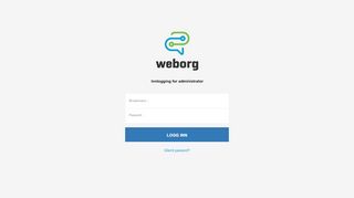 
                            3. WebOrg 2.0 Administrasjon innlogging - Gneist