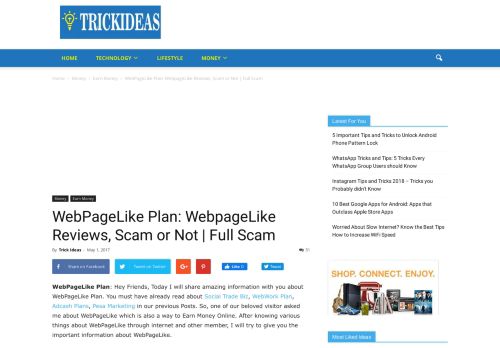 
                            8. WebPageLike Plan, Reviews & Booster | 24x7 Customer Care No.