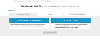 
                            4. WebPocket 4G LTE > Come Admin Accesso Interfaccia - Tre ...
