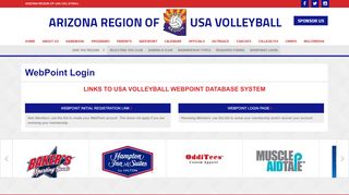 
                            3. WebPoint Login - Arizona Region Volleyball