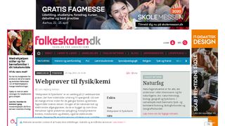 
                            12. Webprøver til fysik/kemi - Folkeskolen.dk