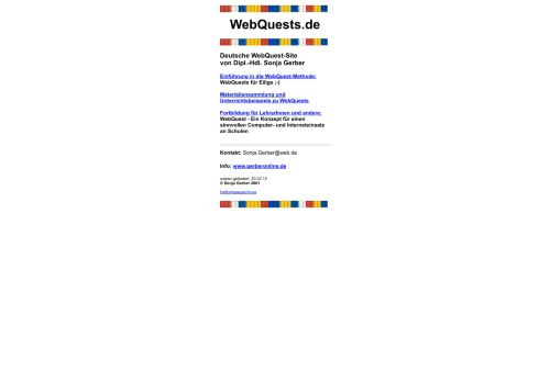 
                            2. WebQuests an Schulen