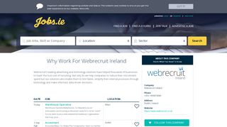 
                            13. Webrecruit is hiring. Apply now. - Jobs.ie