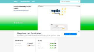 
                            7. webreporting.eventim.de - eventim.webReporting : Logon ... - Sur.ly