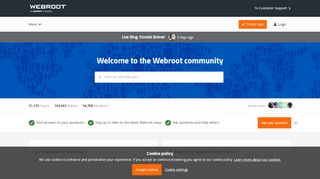 
                            5. Webroot Community: Ask your question