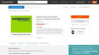 
                            9. Webroot SecureAnywhere Business Endpoint Protection Specs ...