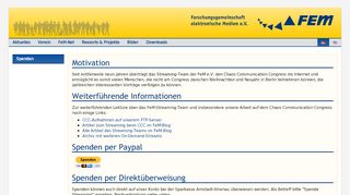 
                            2. Webseite der Forschungsgemeinschaft ... - FEM TU Ilmenau