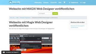 
                            11. Webseite mit MAGIX Web Designer veröffentlichen | lima-city