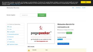 
                            7. Webseiten-Bericht | meineaekno.de