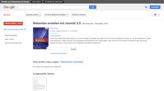 
                            5. Webseiten erstellen mit Joomla! 2.5: Alle Features, Templates, SEO