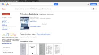 
                            10. Webseiten-Gestaltung: Erfolgsfaktoren und Kontrolle - Google Books-Ergebnisseite