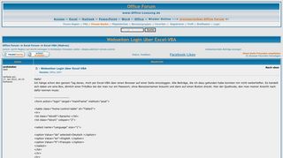 
                            5. Webseiten Login über Excel-VBA - Office-Loesung.de
