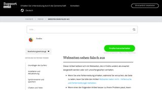 
                            9. Webseiten sehen falsch aus | Hilfe zu Firefox - Mozilla Support