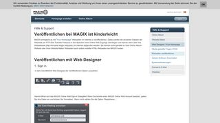 Webseiten veröffentlichen > Hilfe & Support MAGIX Web Designer ...