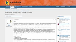 
                            9. Webserver - vServer (1blu) - Schritt für Schritt | tutorials.de