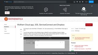 
                            4. webservices - Wolfram Cloud app, iOS, ServiceConnect and Dropbox ...