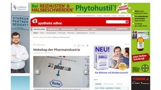 
                            13. Webshop der Pharmaindustrie | APOTHEKE ADHOC