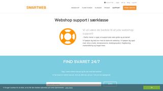 
                            7. Webshop med ubegrænset dansk support » Support i ... - SmartWeb