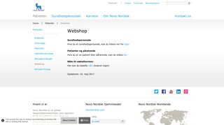 
                            2. Webshop - Novo Nordisk