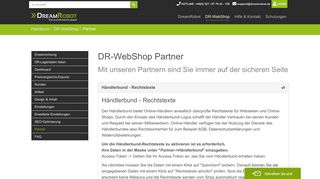 
                            12. WebShop Partner | DreamRobot Handbuch