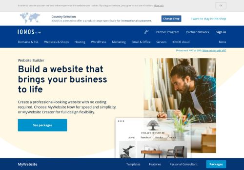 
                            6. Website Builder | Create your own UK website easily | 1&1 IONOS
