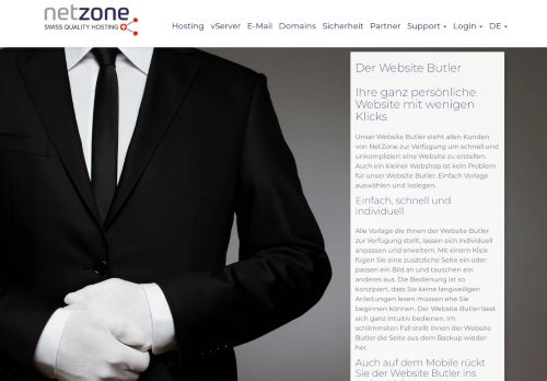 
                            4. Website Butler: Webseiten selber bauen | NetZone