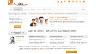 
                            5. Website Content - preisgünstig erstellt | content.de
