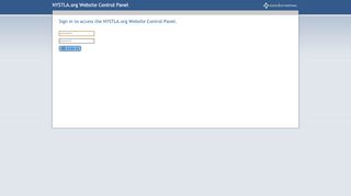
                            8. Website Control Panel: Login - NYSTLA