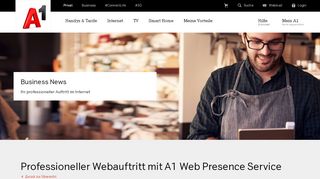 
                            8. Website erstellen, Homepage erstellen mit A1 Webpresence Service ...