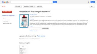 
                            8. Website Iklan Baris dengan WordPress