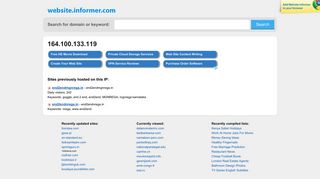 
                            7. Website Informer / 164.100.133.119 ip address
