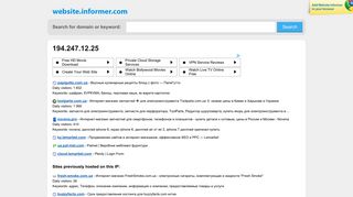 
                            7. Website Informer / 194.247.12.25 ip address