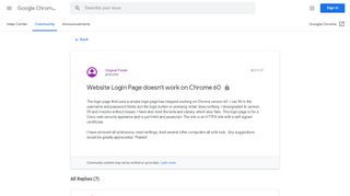 
                            7. Website Login Page doesn't work on Chrome 60 - Google Product Forums