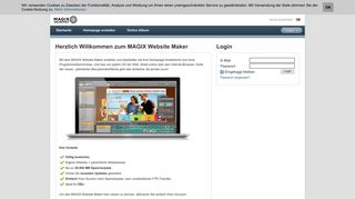 
                            3. Website Maker > MAGIX Online Welt