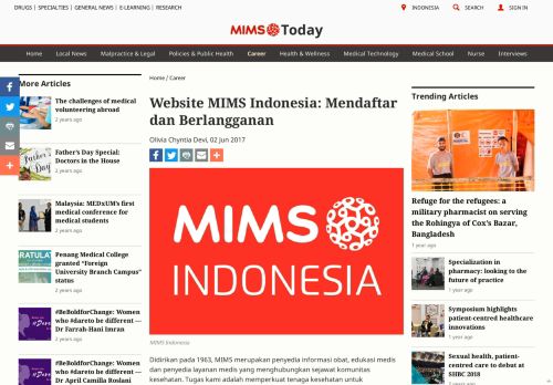 
                            8. Website MIMS Indonesia: Mendaftar dan Berlangganan