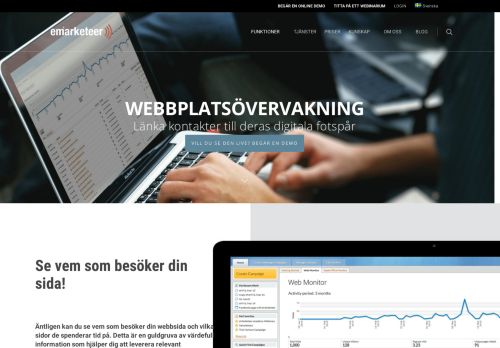 
                            9. Website monitoring with eMarketeer