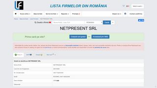 
                            4. Website NETPRESENT SRL din Sectorul 1 http://www.cosmotopup.ro